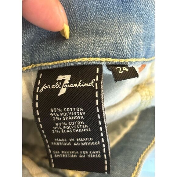 EUC 7 For All Mankind the Slim Trousers 24 / 0 - Picture 4 of 10